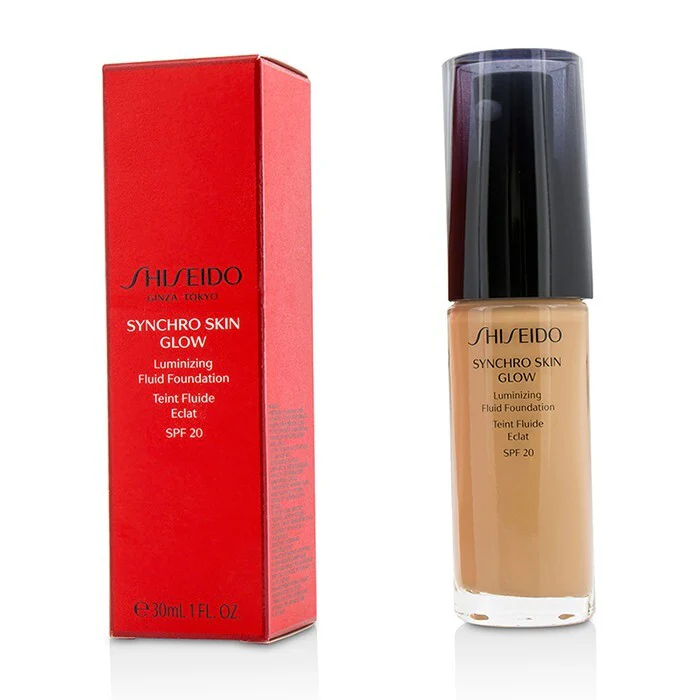Shiseido Synchro Skin Glow Luminizing Fluid Foundation SPF 20 - # Rose 4 30ml/1oz - Olabens