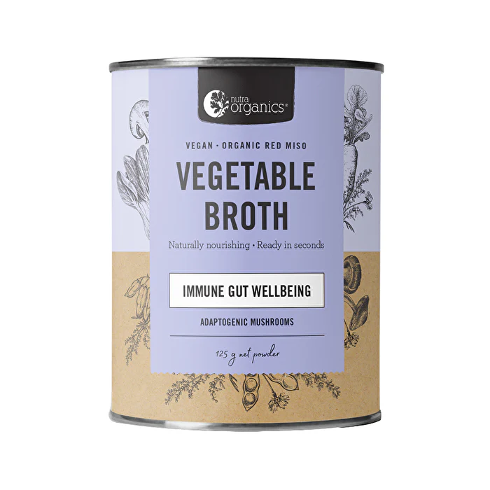 Nutra Organics Broth Vegetable Adaptogenic Mushrooms 125g - Olabens