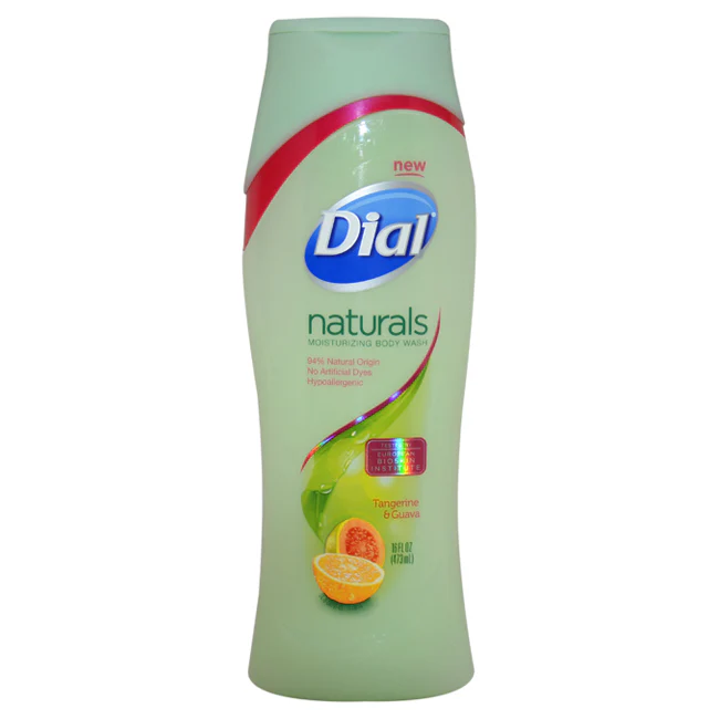 Dial Naturals Moisturizing Body Wash Tangerine and Guava by Dial for Unisex - 16 oz Body Wash - Olabens