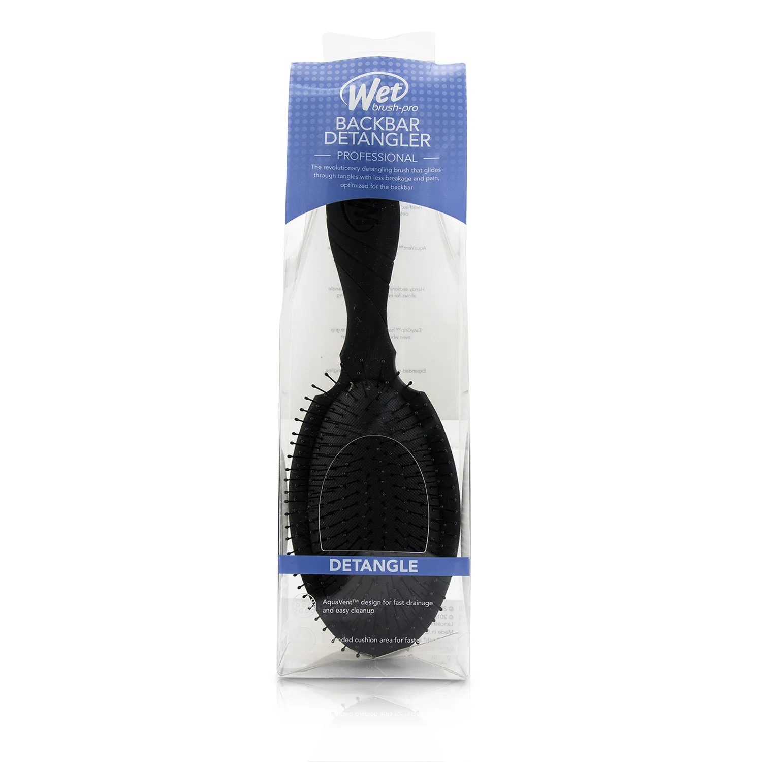 Wet Brush Pro Backbar Detangler - # Black  1pc - Olabens