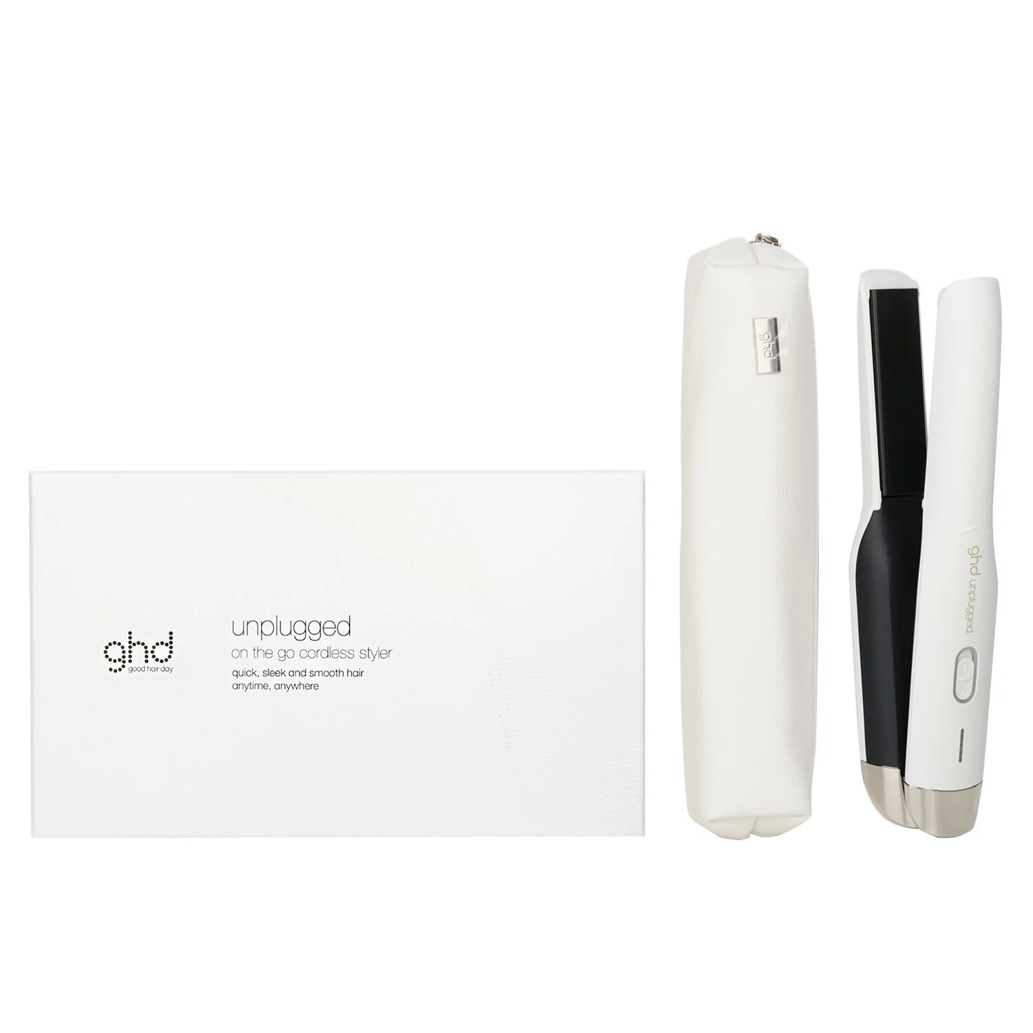 GHD Unplugged On The Go Cordless Styler - # White  1pc - Olabens