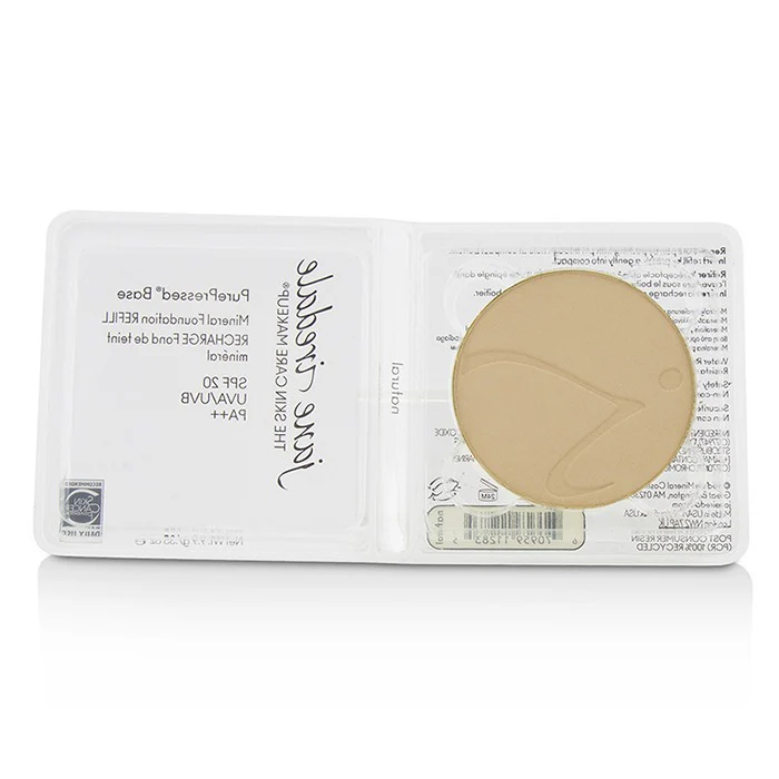 Jane Iredale PurePressed Base Mineral Foundation Refill SPF 20 - Natural 9.9g/0.35oz - Olabens