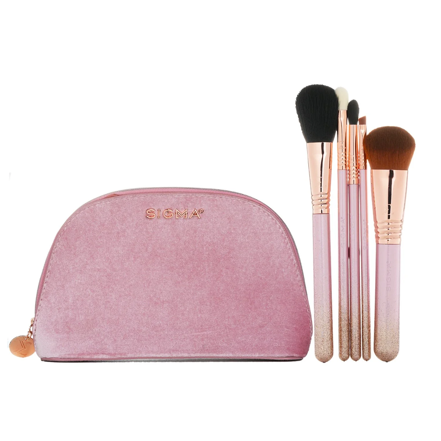 Sigma Beauty Modern Glam Brush Set (5x Cutting Edge Brush)  5pcs+1Bag - Olabens