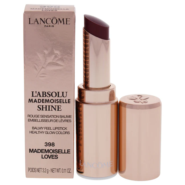 Lancome LAbsolu Mademoiselle Shine - 398 Mademoiselle Loves by Lancome for Women - 0.09 oz Lipstick - Olabens
