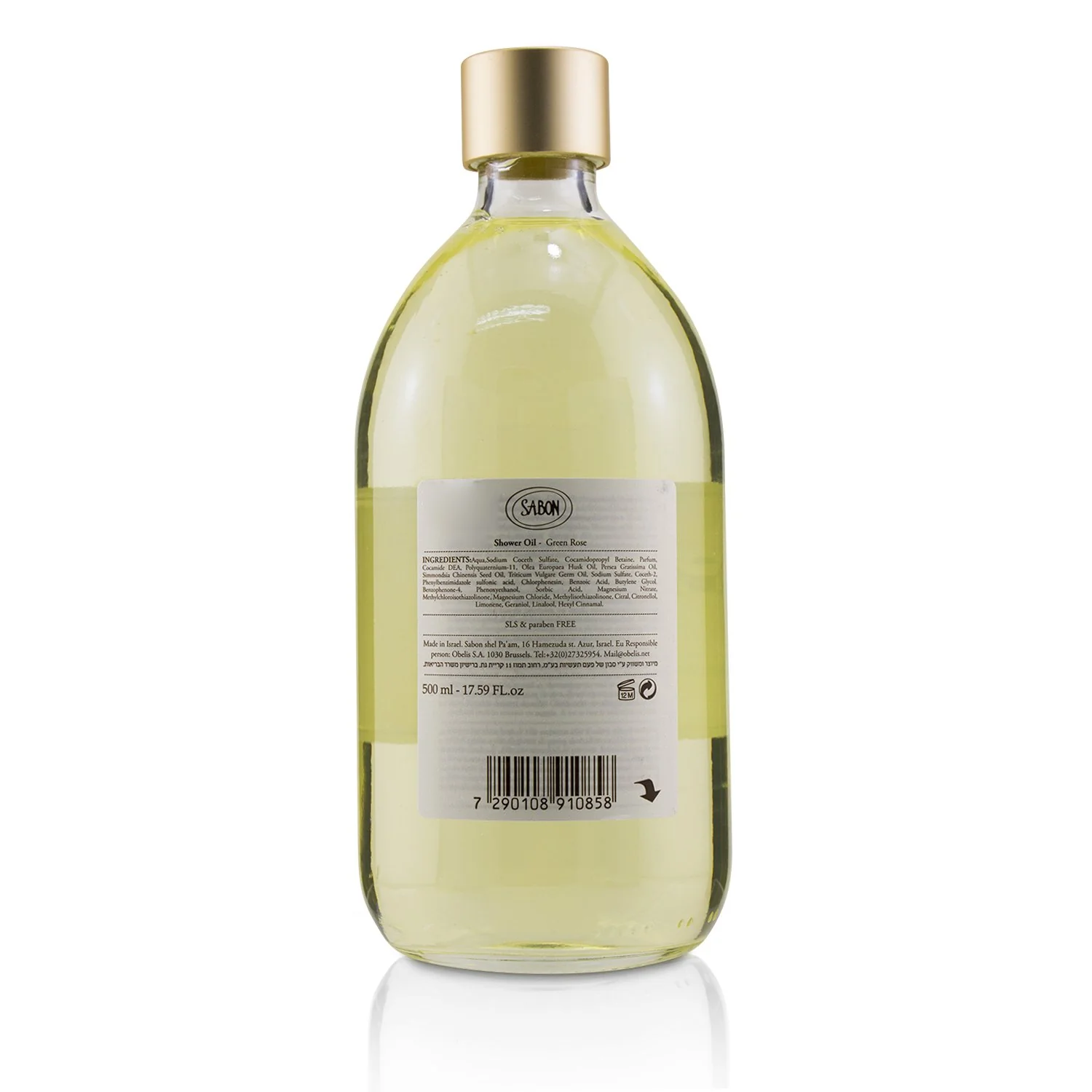 Sabon Shower Oil - Green Rose  500ml/17.59oz - Olabens
