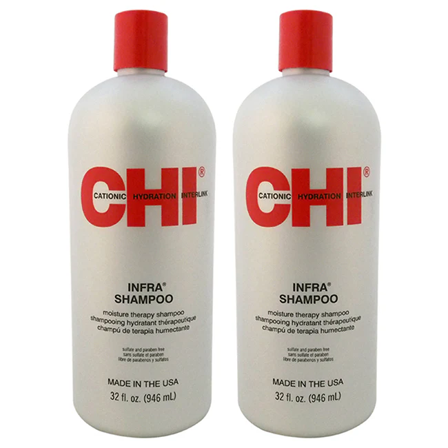 CHI Moisture Therapy Infra Shampoo by CHI for Unisex - 32 oz Shampoo - Pack of 2 - Olabens