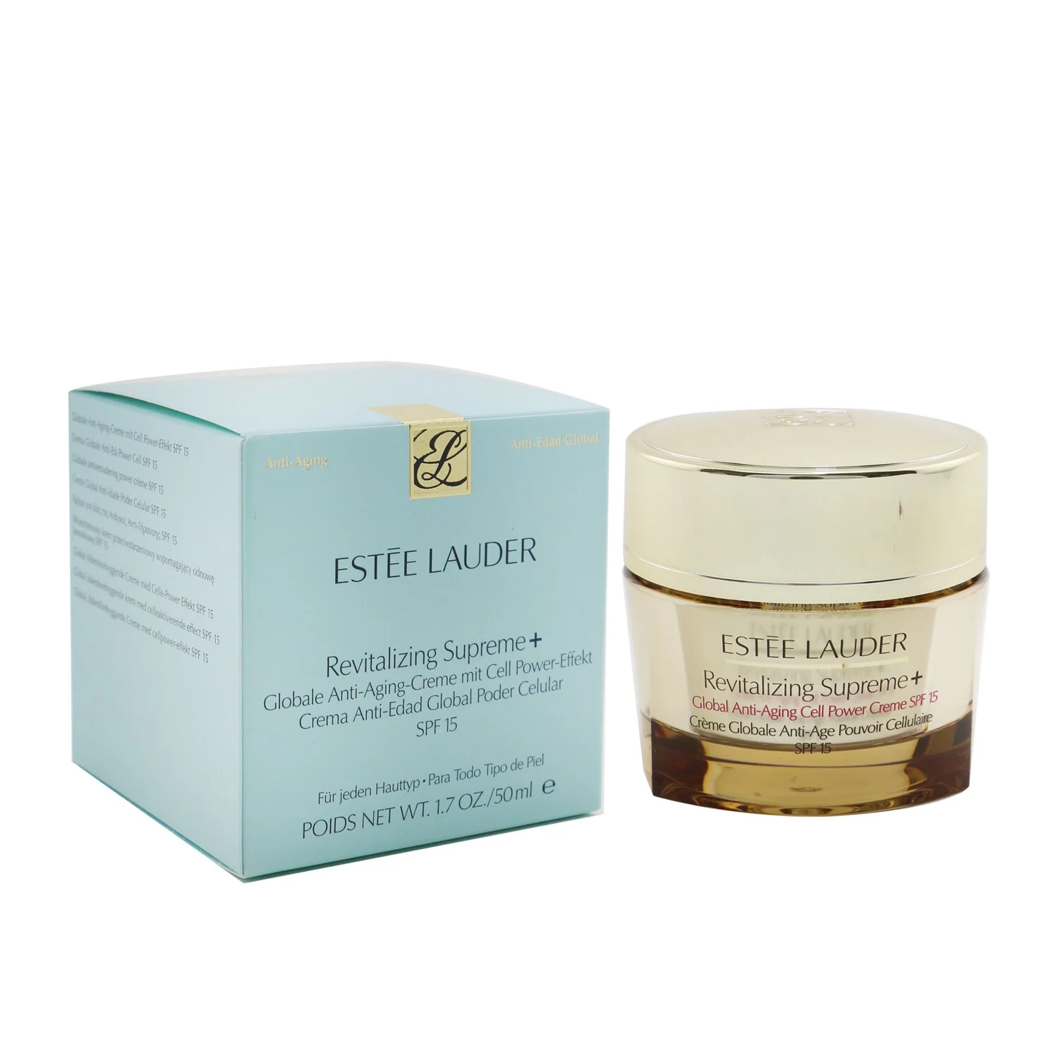 Estee Lauder Revitalizing Supreme + Global Anti-Aging Cell Power Creme SPF 15  50ml/1.7oz - Olabens