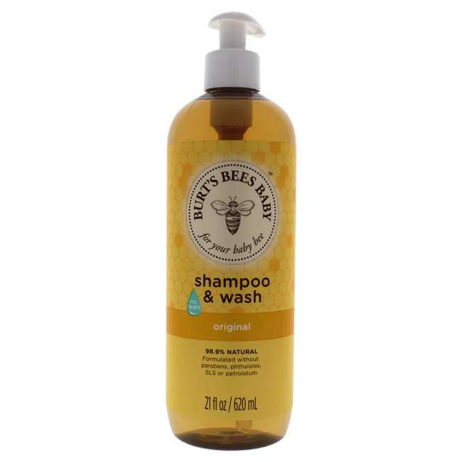 Baby Bee Shampoo and Wash Original by Burts Bees for Kids - 21 oz Shampoo and Body Wash - Olabens