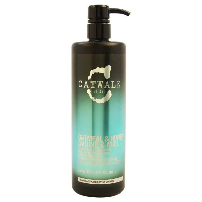 TIGI Catwalk Oatmeal Honey Nourishing Conditioner by TIGI for Unisex - 25.36 oz Conditioner - Olabens
