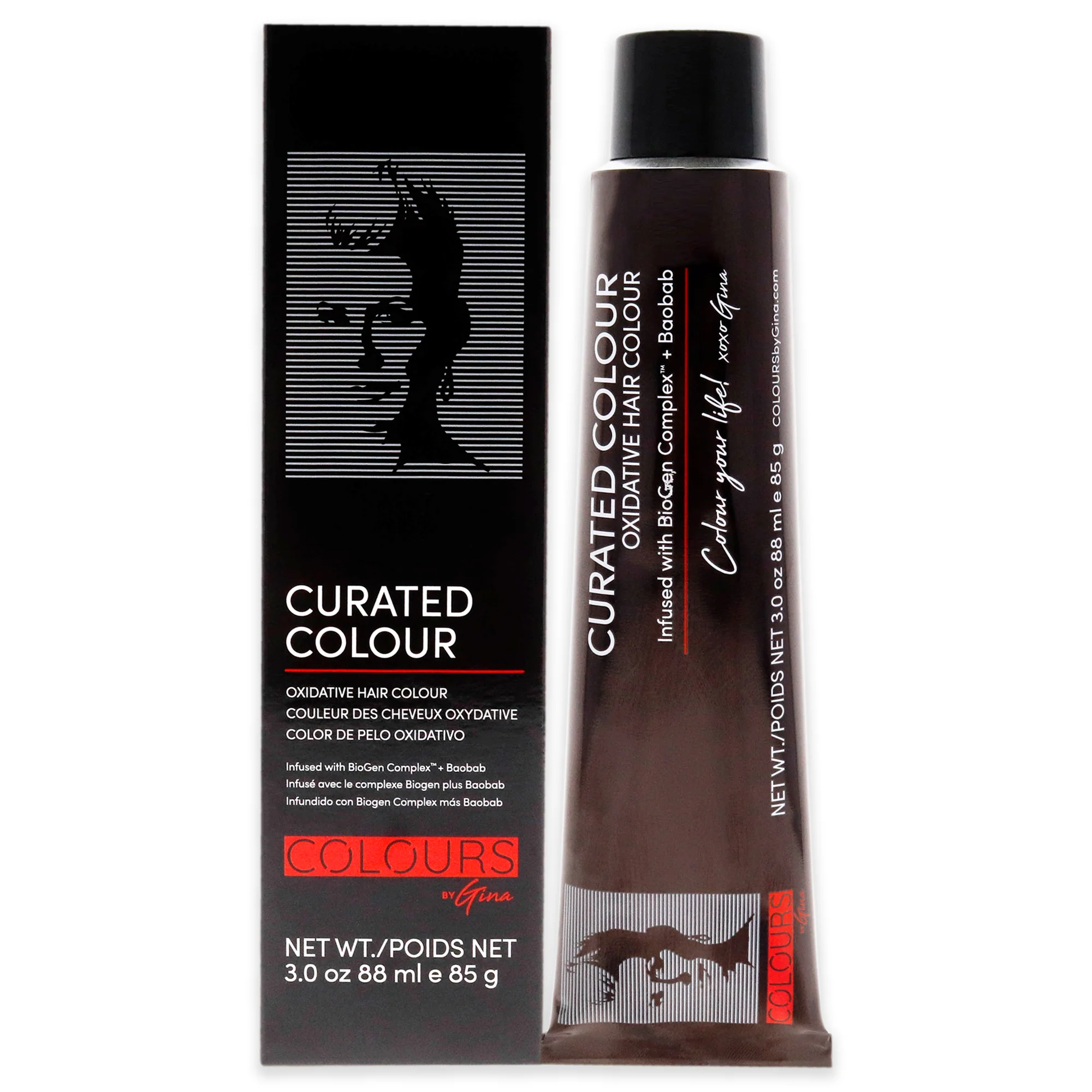 Curated Colour - 8.0-8N Light Natural Blonde by Colours By Gina for Unisex - 3 oz Hair Color - Olabens