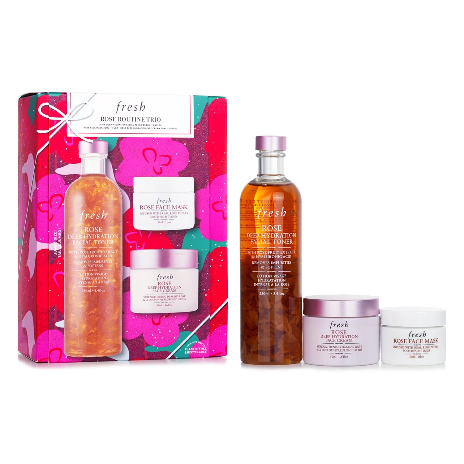 Fresh Rose Routine Trio Set:  3pcs - Olabens