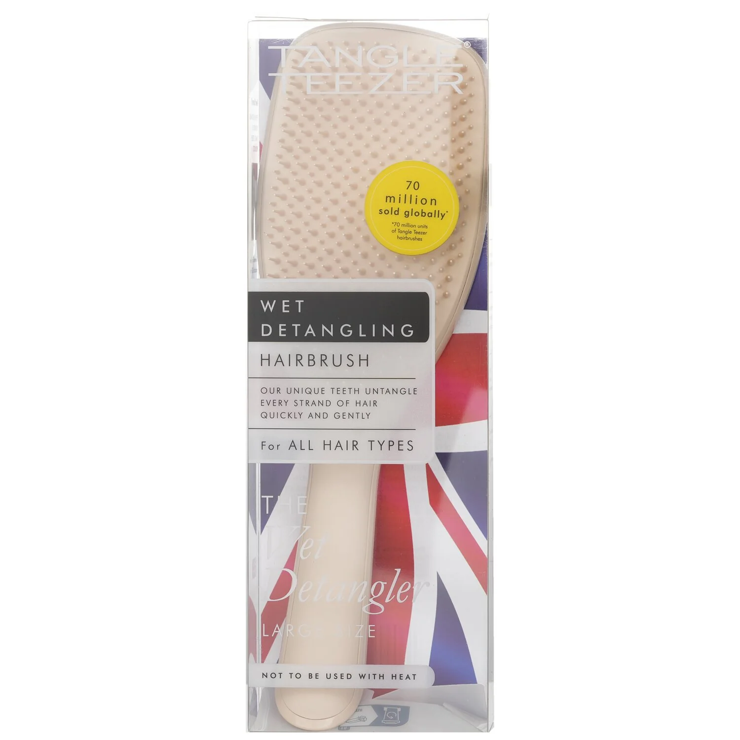 Tangle Teezer The Wet Detangling Large Hairbrush - # Vanilla Latte  1pc - Olabens