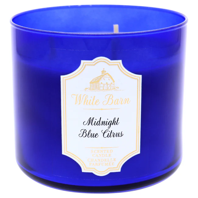 Bath and Body Works Midnight Blue Citrus 3-Wick Scented Candle by Bath and Body Works for Unisex - 14.5 oz Candle - Olabens