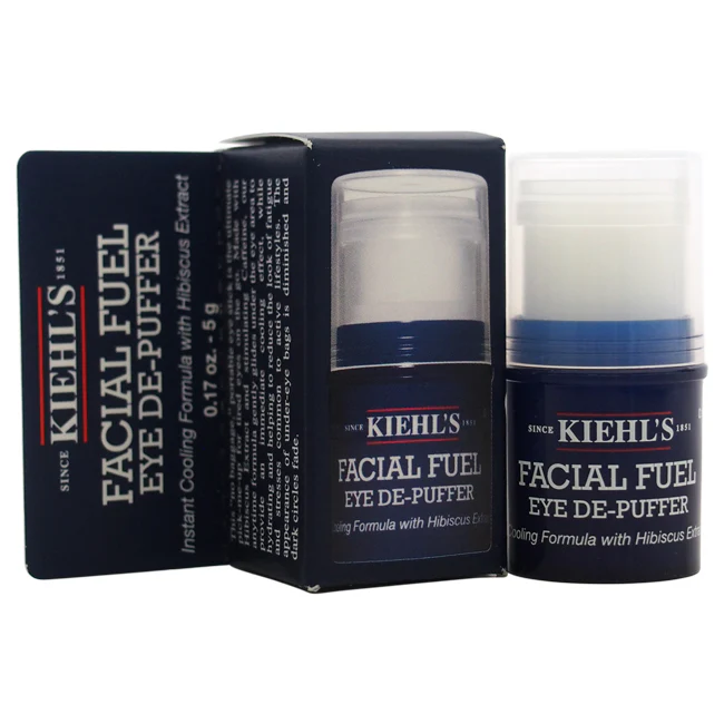 Kiehls Facial Fuel Eye De-Puffer by Kiehls for Men - 0.17 oz Treatment - Olabens