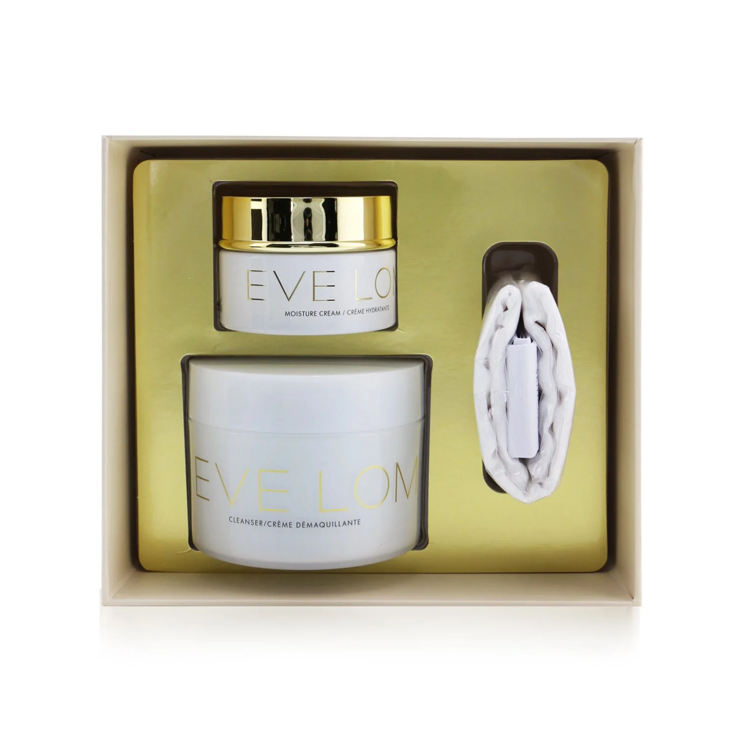 Eve Lom Begin & End Gift Set: Cleanser 200ml/6.8oz + Moisture Cream 50ml/1.6oz + Muslin Cloth  3pcs - Olabens