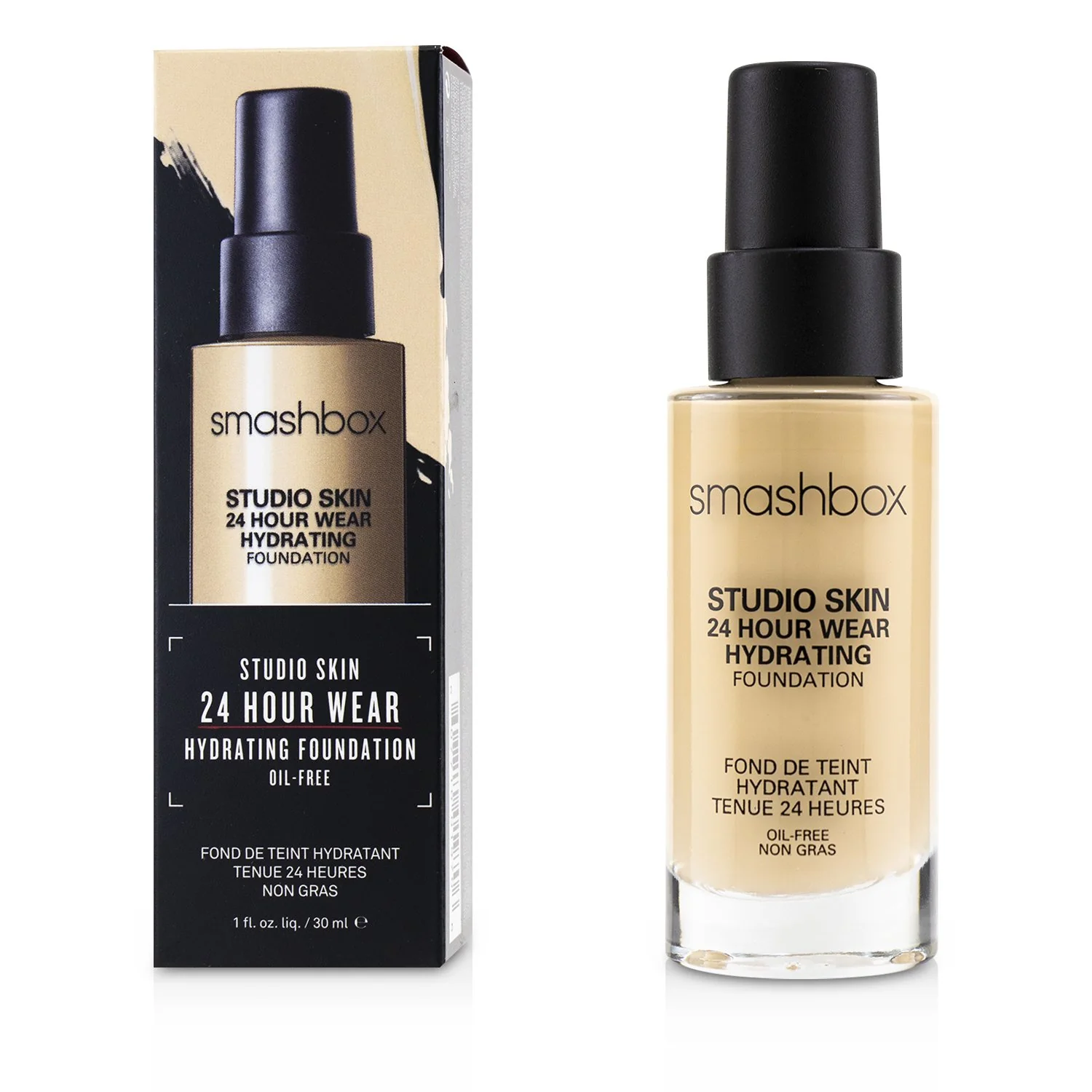 Smashbox Studio Skin 24 Hour Wear Hydrating Foundation - # 3.02 (Medium With Neutral Olive Undertone)  30ml/1oz - Olabens