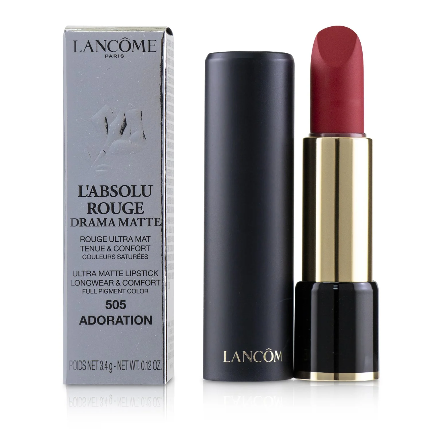 Lancome L'Absolu Rouge Drama Matte Lipstick - # 505 Adoration  3.4g/0.12oz - Olabens