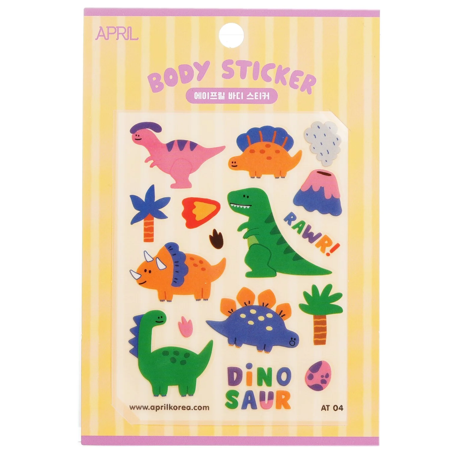 April Korea April Body Sticker - # AT 04  1pc - Olabens