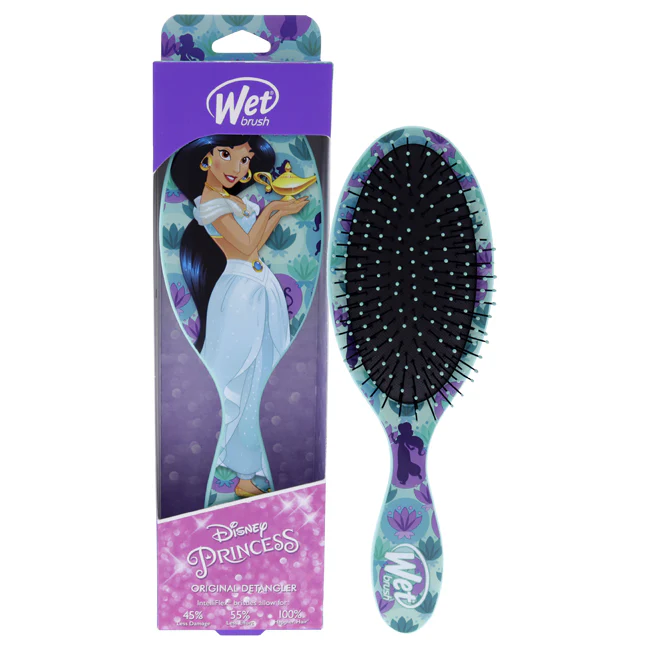 Wet Brush Original Detangler Disney Princess Brush - Jasmine by Wet Brush for Unisex - 1 Pc Hair Brush - Olabens