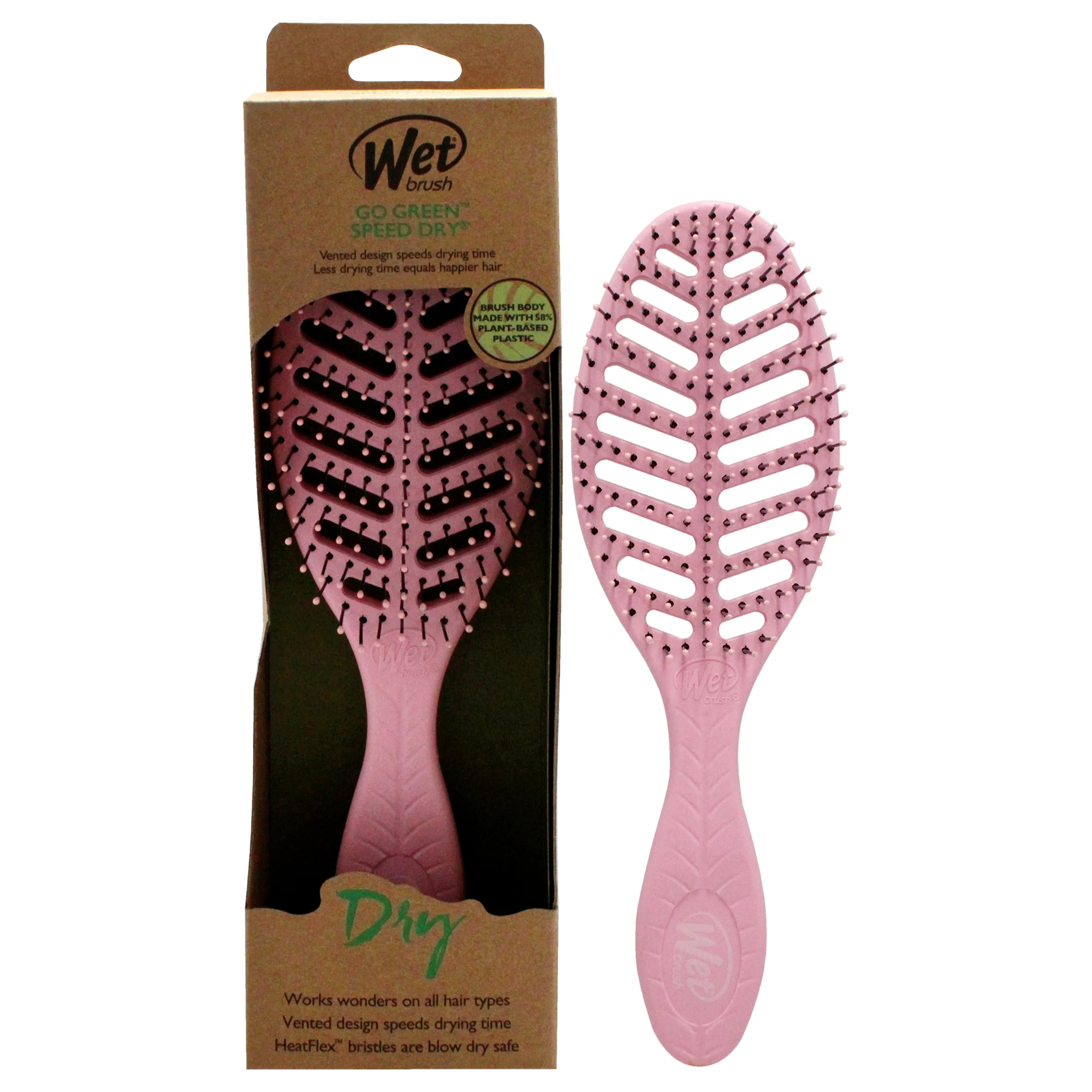 Go Green Speed Dry - Pink by Wet Brush for Unisex - 1 Pc Brush - Olabens