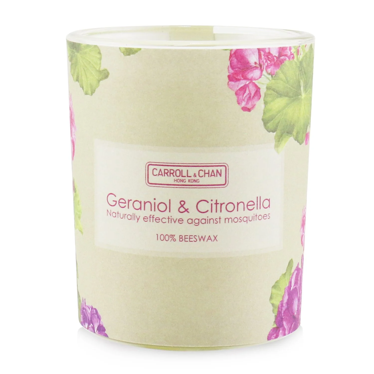 The Candle Company (Carroll & Chan) 100% Beeswax Votive Candle - Geraniol & Citronella  65g/2.3oz - Olabens