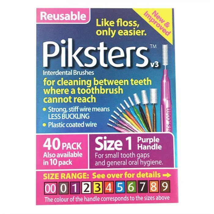 Piksters Interdental Brush 1 40 Pack - Olabens