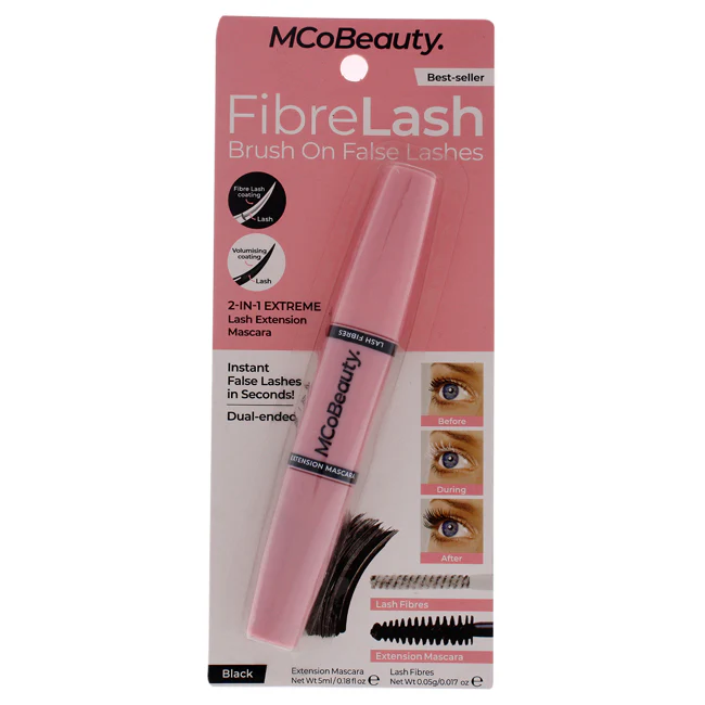 MCoBeauty FibreLash Brush On False Lashes - Black by MCoBeauty for Women - 0.017 oz Mascara - Olabens