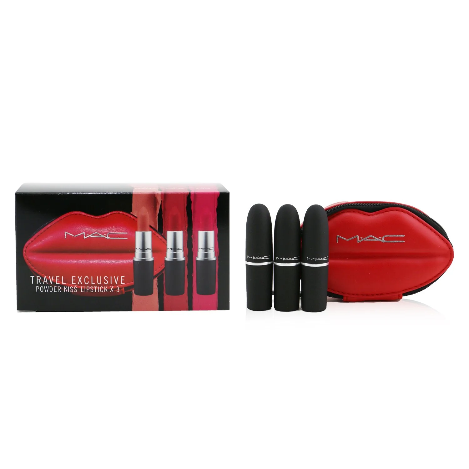 MAC Powder Kiss Lipstick Set (3x Lipstick)  3x3g/0.1oz - Olabens