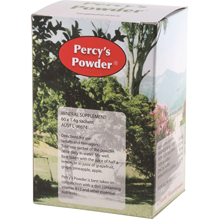 PERCY'S PRODUCTS Percy's Products Percy's Powder (Mineral Supplement) Sachets 1.4g x 60 Pack - Olabens