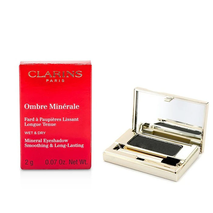 Clarins Ombre Minerale Smoothing & Long Lasting Mineral Eyeshadow - # 15 Black Sparkle 2g/0.07oz - Olabens
