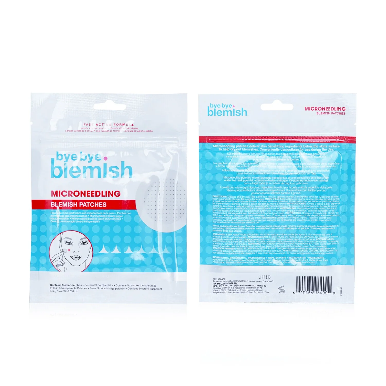 Bye Bye Blemish Microneedling Blemish Patches  9patches - Olabens