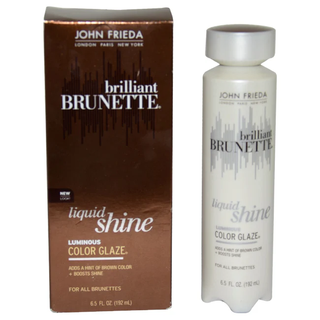 John Frieda Brilliant Brunette Liquid Shine Luminous Color Glaze for all Brunettes by John Frieda for Unisex - 6.5 oz Glaze - Olabens