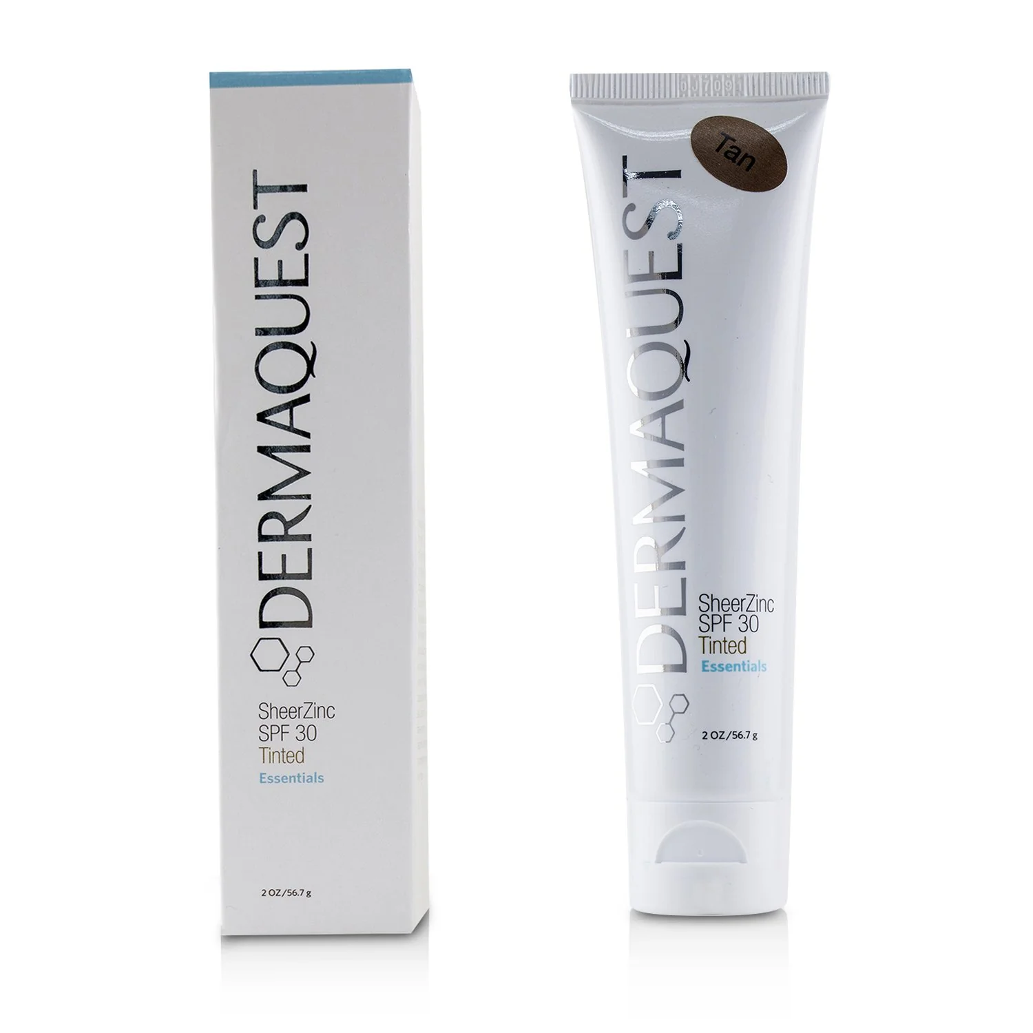 DermaQuest Essentials SheerZinc SPF 30 Tinted - Tan  56.7g/2oz - Olabens