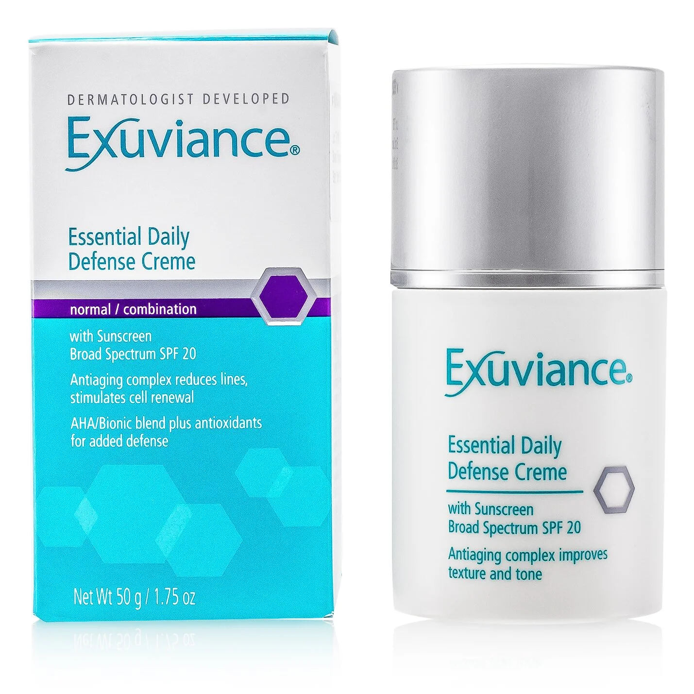 Exuviance Essential Daily Defense Creme SPF 20 - For Normal/ Combination Skin  50ml/1.75oz - Olabens