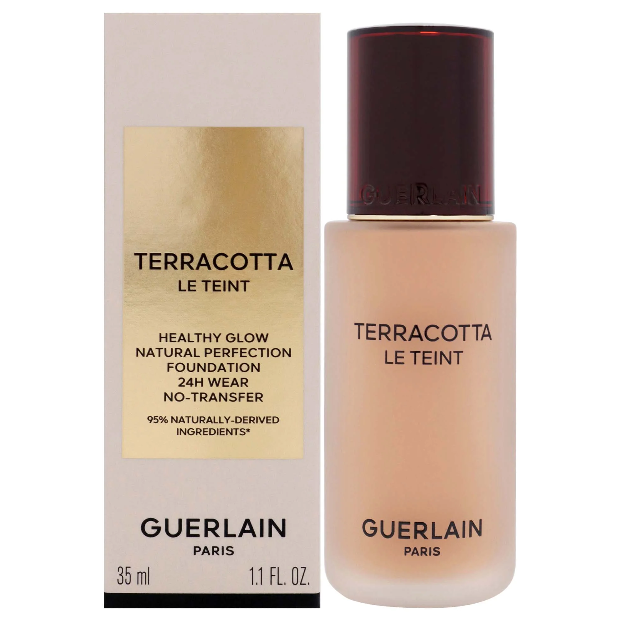 Terracotta Le Teint 24H Wear No-Transfer Foundation - 4N Neutral by Guerlain for Women - 1.1 oz Foundation - Olabens