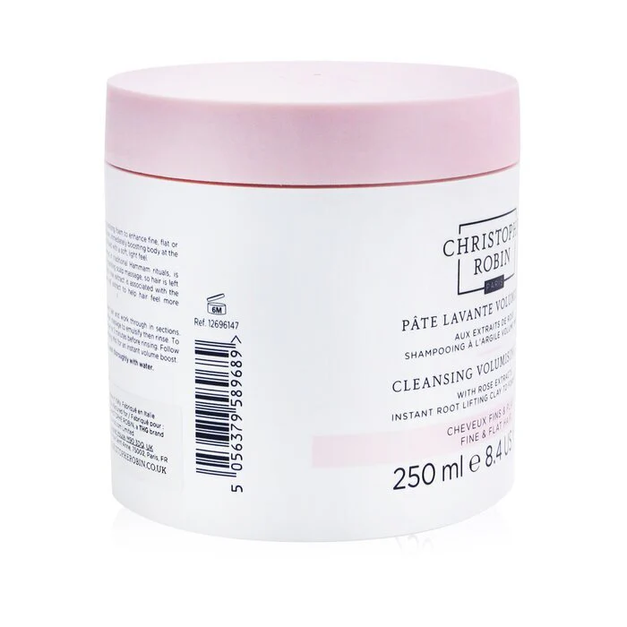 Christophe Robin Cleansing Volumising Paste with Rose Extracts (Instant Root Lifting Clay to Foam Shampoo) - Fine & Flat Hair 250ml/8.4oz - Olabens