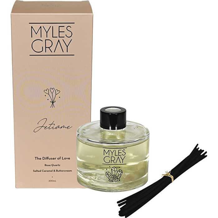 Myles Gray Crystal Infused Reed Diffuser Salted Caramel 200ml - Olabens