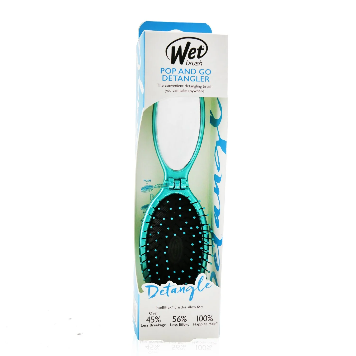 Wet Brush Pop and Go Detangler Metallic - # Teal  1pc - Olabens