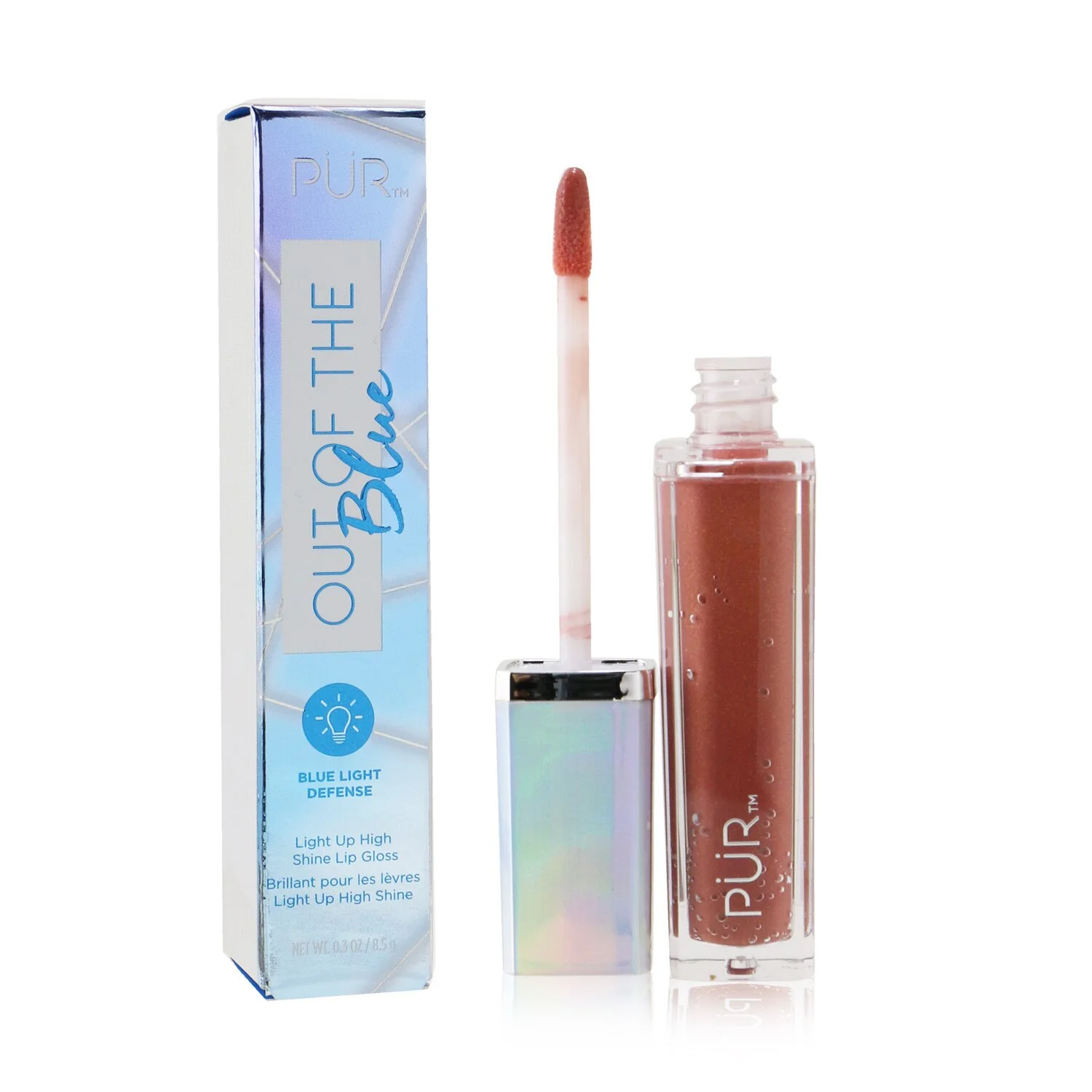 PUR (PurMinerals) Out Of The Blue Light Up High Shine Lip Gloss - # Focused  8.5g/0.3oz - Olabens