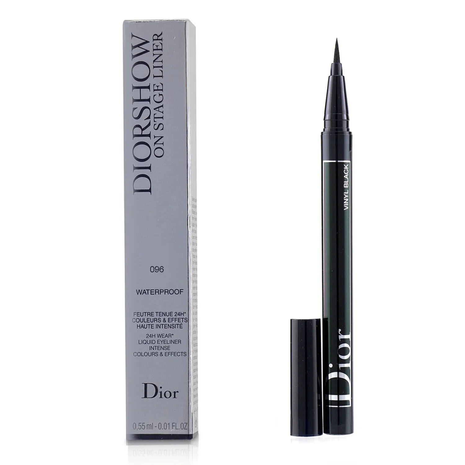 Christian Dior Diorshow On Stage Liner Waterproof - # 096 Vinyl Black  0.55ml/0.01oz - Olabens