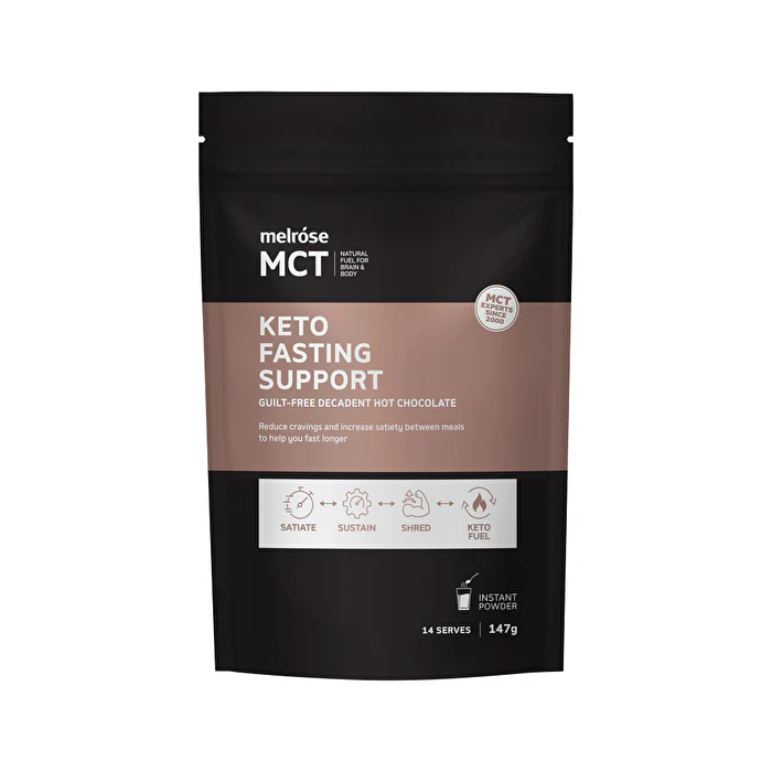 Melrose MCT Keto Fasting Support (Guilt-Free Decadent Hot Chocolate) 147g - Olabens
