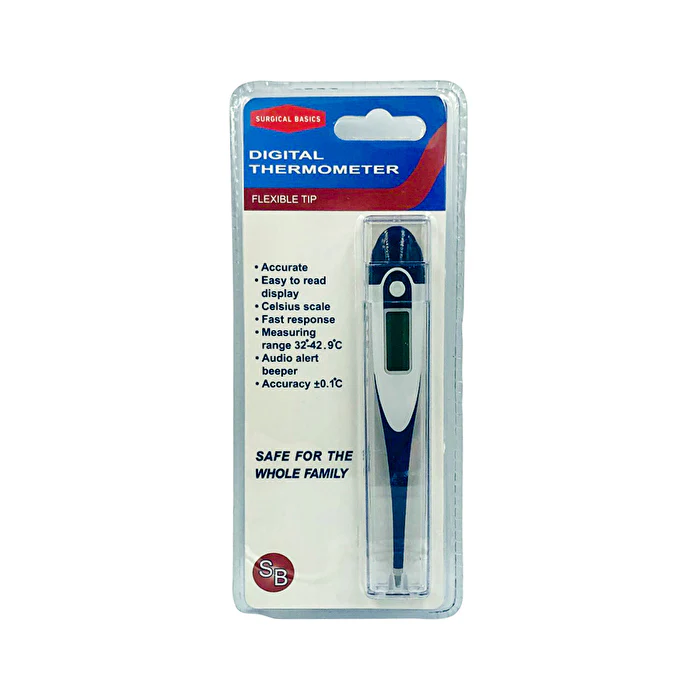 Dispensary & Clinic Items Surgical Basics Digital Thermometer (32 - 42 degrees) with Flexible Tip - Olabens