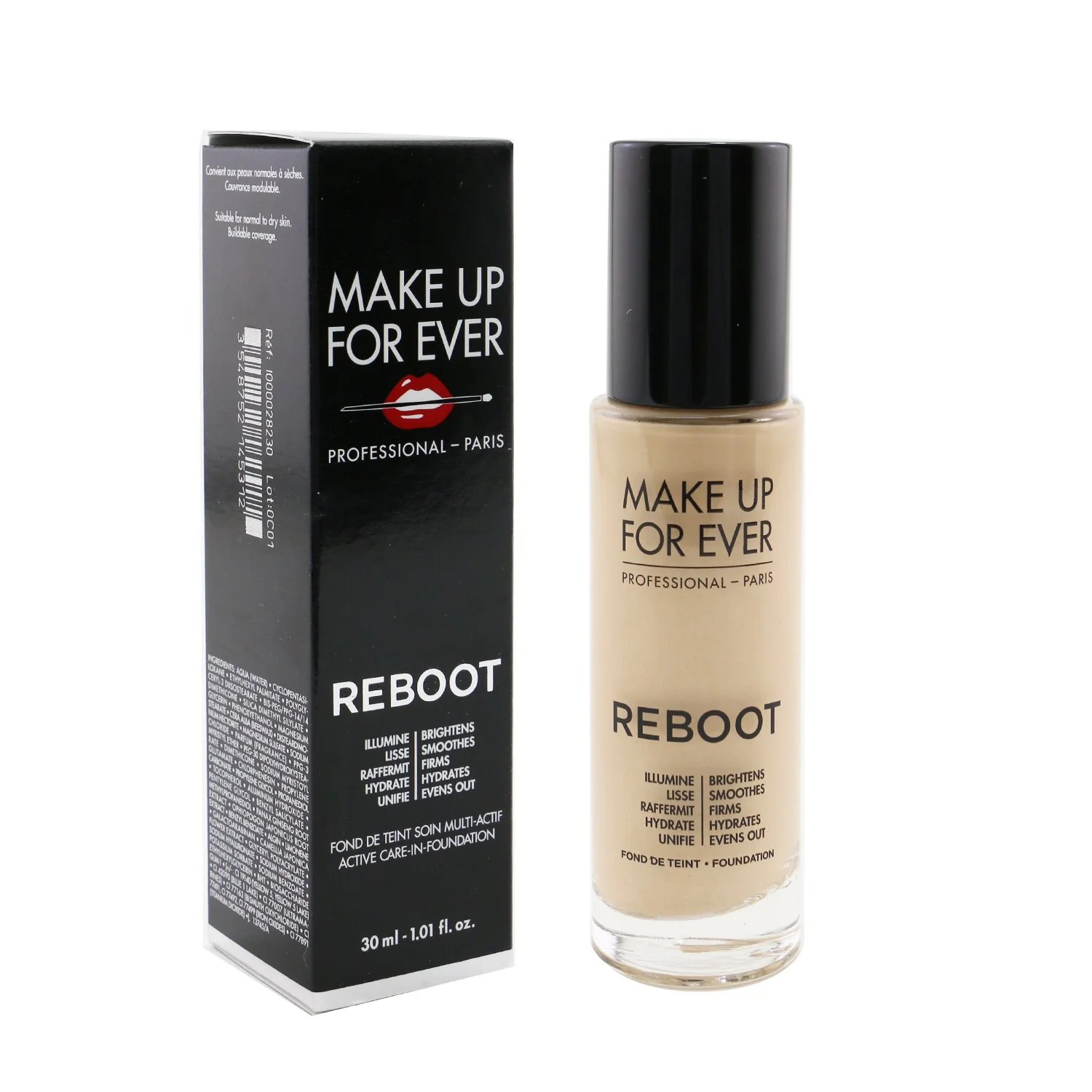 Make Up For Ever Reboot Active Care In Foundation - # R230 Ivory  30ml/1.01oz - Olabens