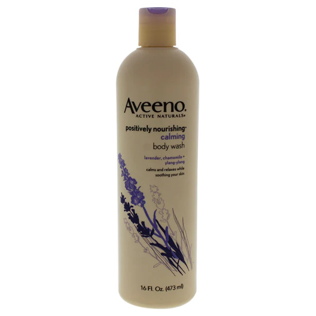 Aveeno Active Naturals Positively Nourishing Hydrating Body Wash by Aveeno for Unisex - 16 oz Body Wash - Olabens