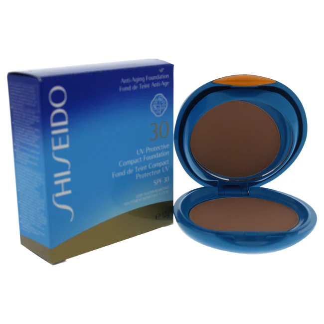 Shiseido UV Protective Compact Foundation SPF 30 - SP40 Medium Ochre by Shiseido for Women - 0.42 oz Foundation - Olabens