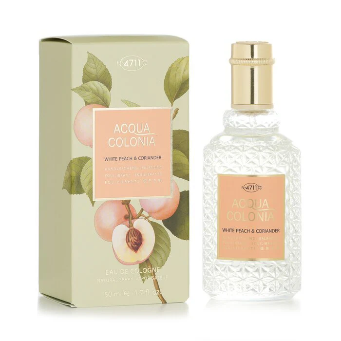 4711 Acqua Colonia White Peach & Coriander Eau De Cologne Spray 50ml/1.7oz - Olabens