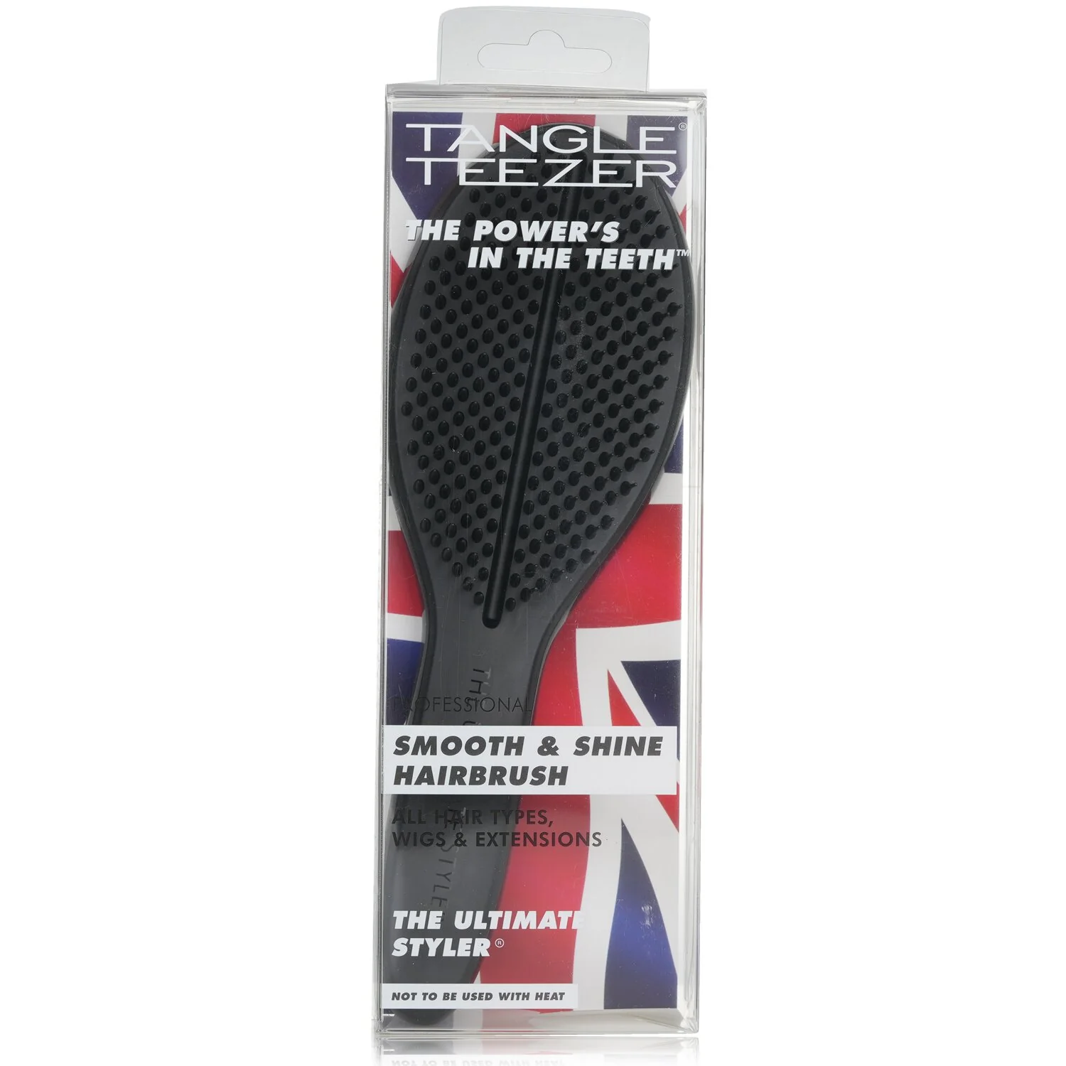 Tangle Teezer The Ultimate Styler Professional Smooth & Shine Hair Brush - # Jet Black  1pc - Olabens