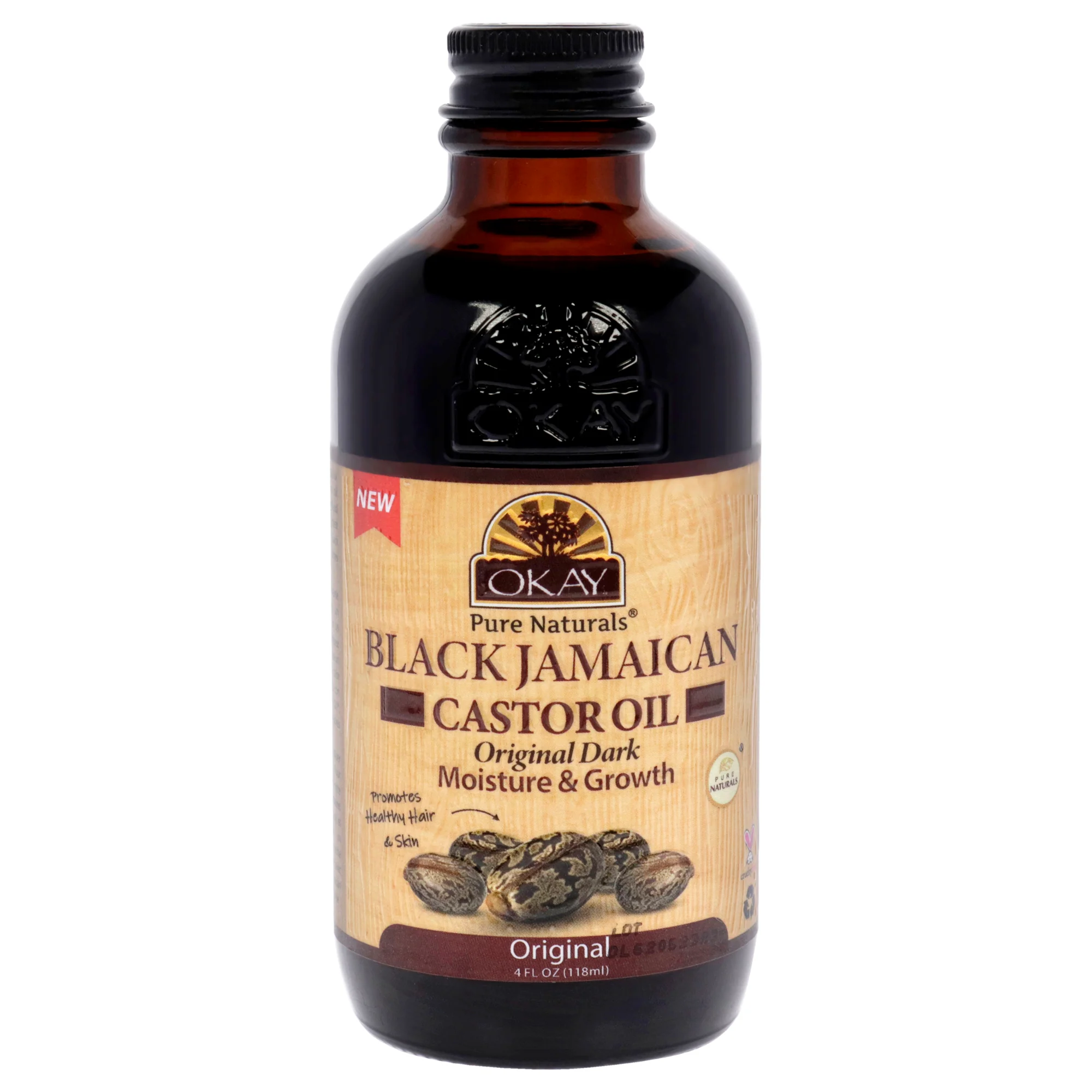 Okay Black Jamaican Castor Oil - Original by Okay for Unisex - 4 oz Oil - Olabens