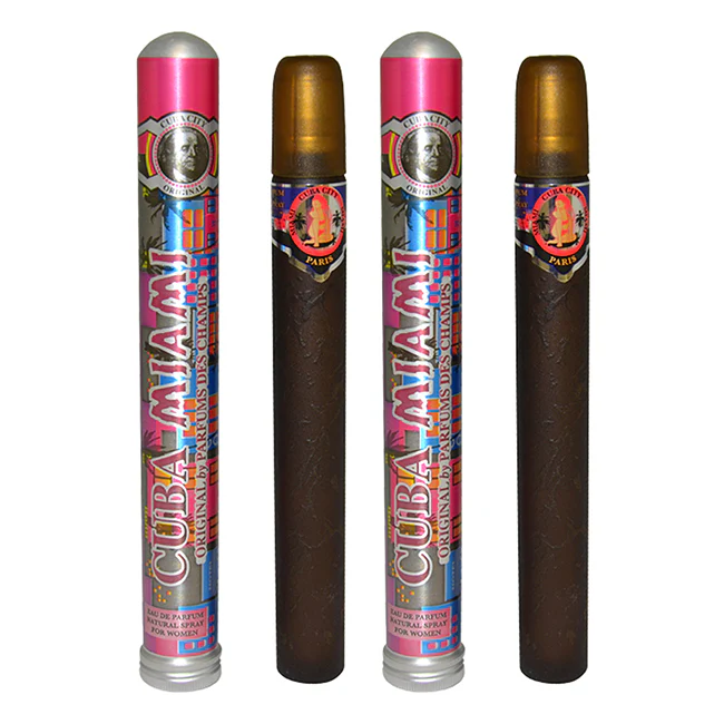 Cuba City Miami by Cuba for Women - 1.17 oz EDP Spray - Pack of 2 - Olabens