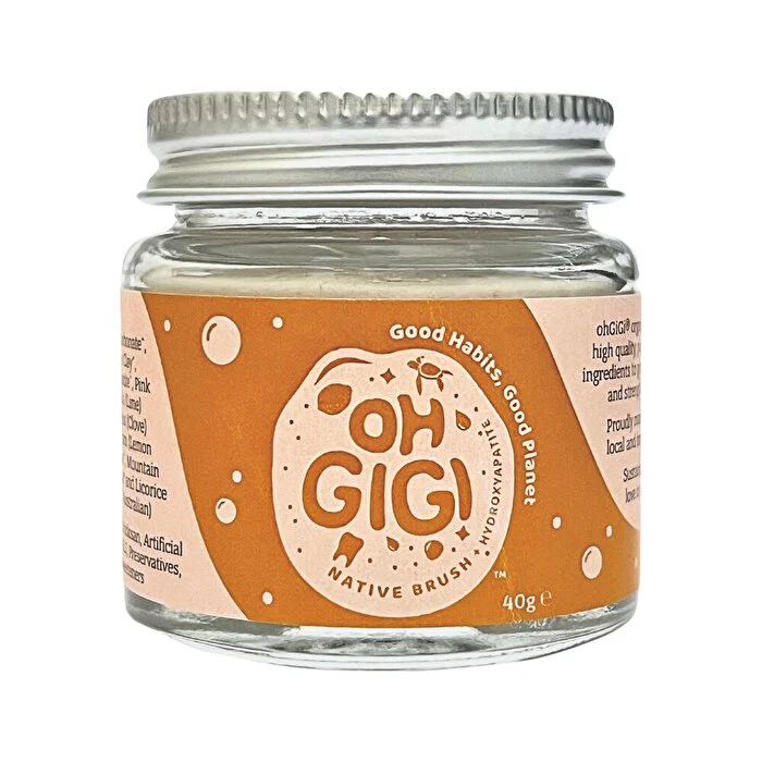 OhGiGi ohGiGi Tooth Powder + Hydroxyapatite Native Brush 40g - Olabens